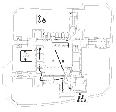 Differently abled map - first floor