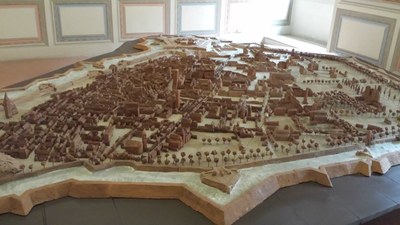 Plastico della città di Ferrara  - castello estense