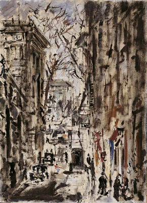 F. De Pisis, Strada di Parigi, 1938