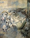  G. Boldini, Due cavalli bianchi, c. 1881-86 