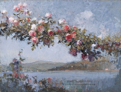 G. Mentessi, Paesaggio del Lago di Como, 1918