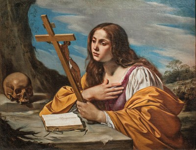 Matteo Loves, Maddalena in contemplazione del crecefisso, c. 1630