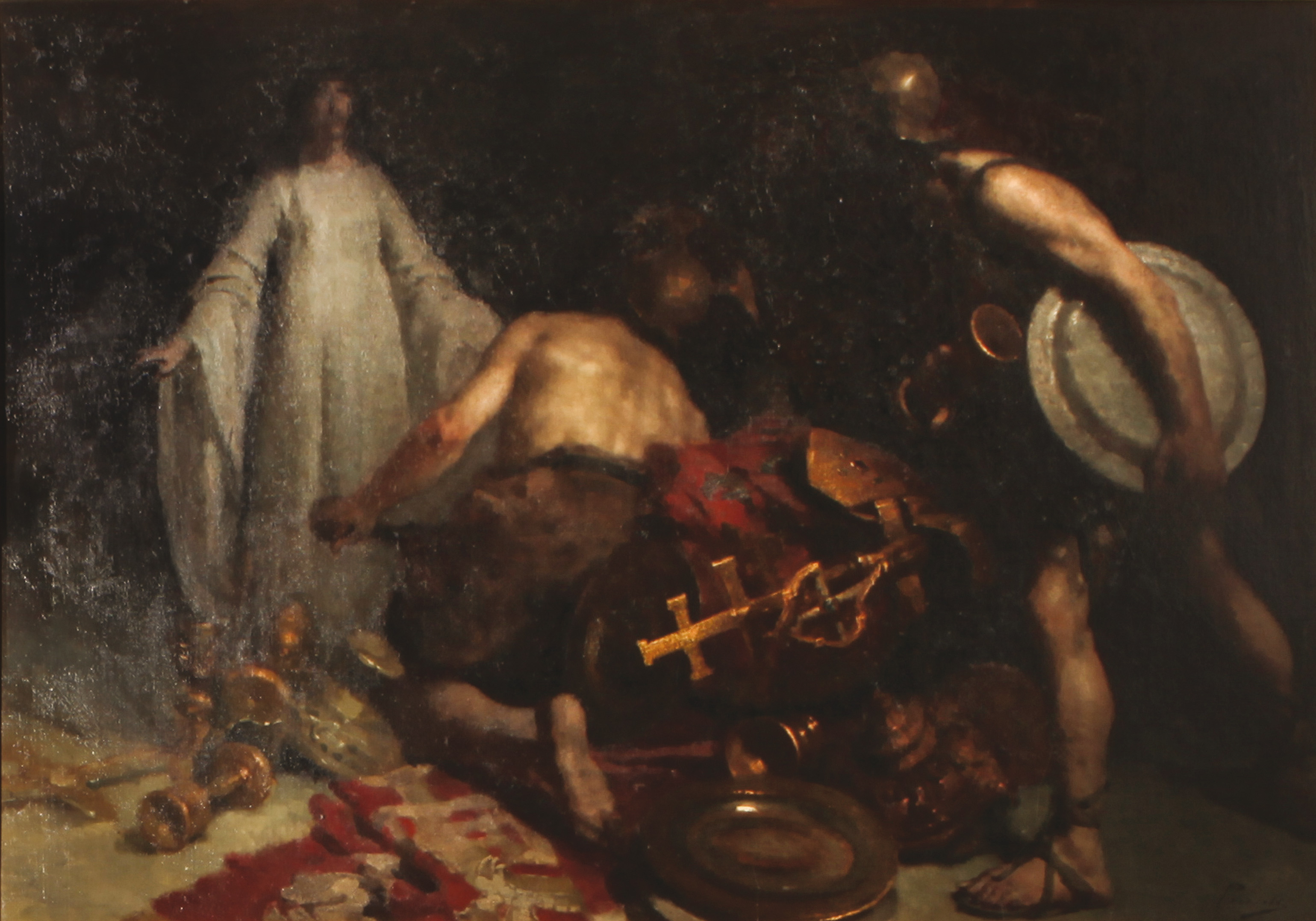 Gaetano Previati, Una pia donzella ai tempi di Alarico, 1879