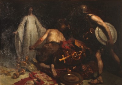 Gaetano Previati, Una pia donzella ai tempi di Alarico, 1879