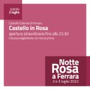 2 luglio 2022: apertura serale straordinaria in occasione della Notte Rosa